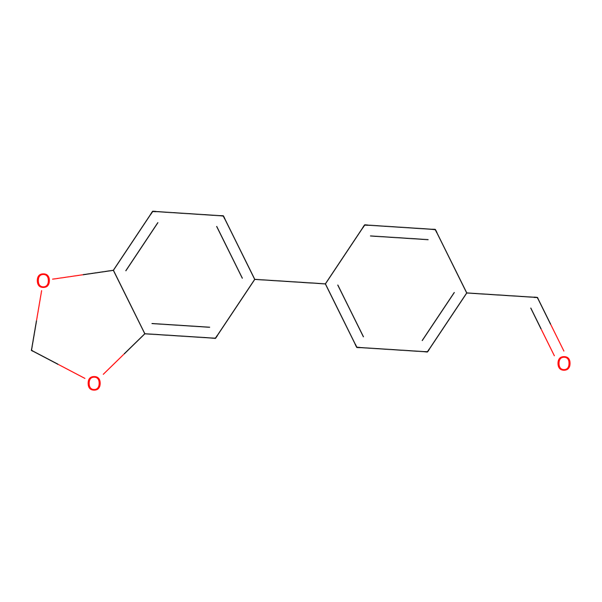 4-(1,3-Benzodioxol-5-yl)benzenecarbaldehyde molecular structure, CAS 342889-39-8