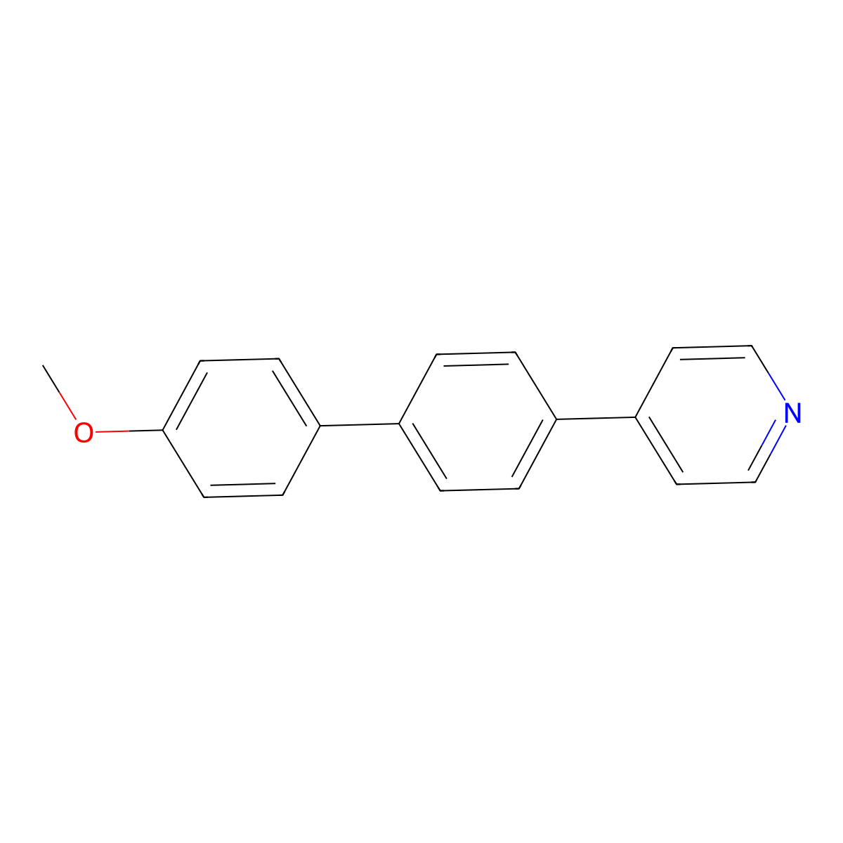4-(4'-Methoxy[1,1'-biphenyl]-4-yl)pyridine molecular structure, CAS 342889-40-1