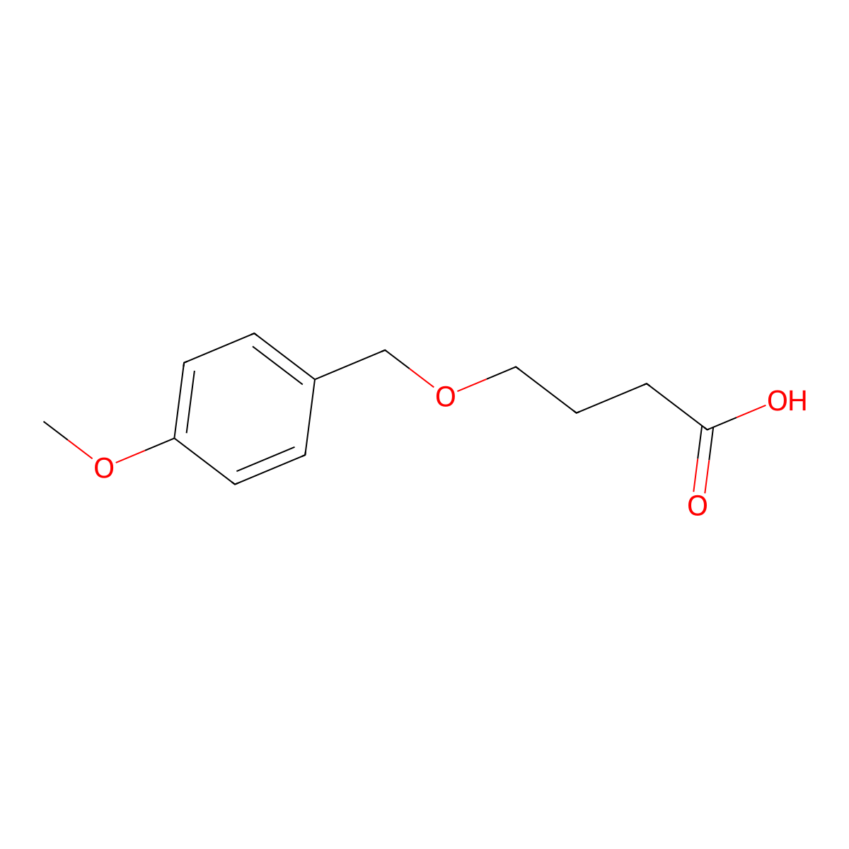 4-[(4-methoxyphenyl)methoxy]butanoic Acid molecular structure, CAS 342893-41-8