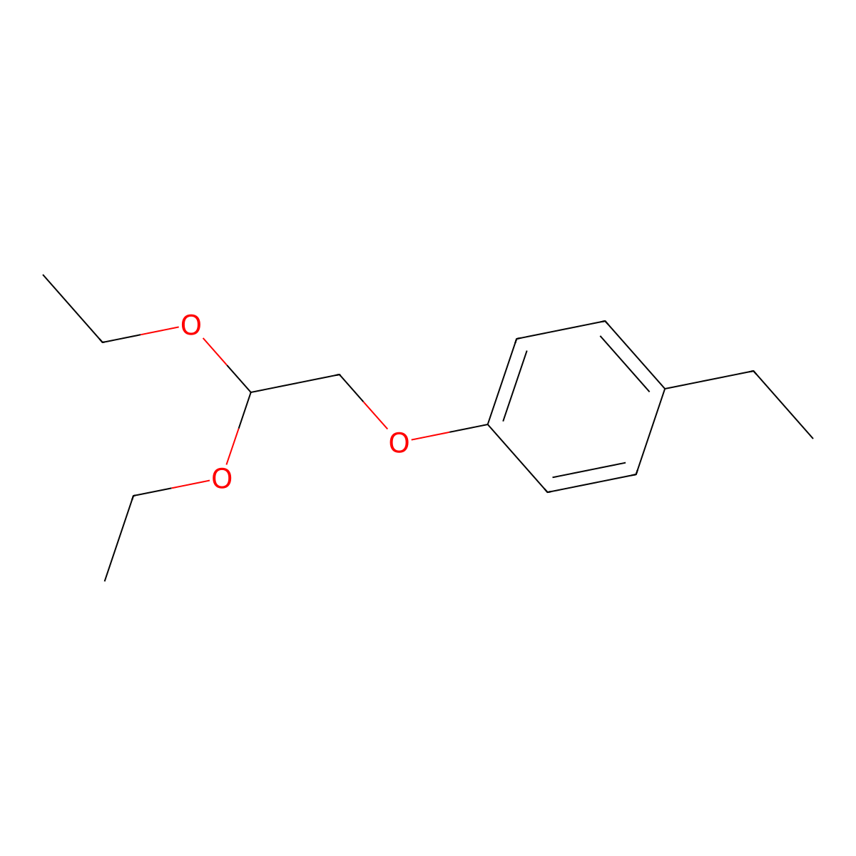 1-(2,2-Diethoxyethoxy)-4-ethylbenzene molecular structure, CAS 342896-19-9