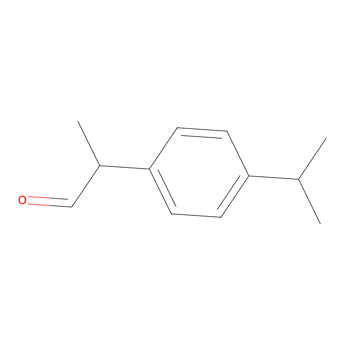 2-(4-Isopropylphenyl)propionaldehyde molecular structure, CAS 34291-99-1