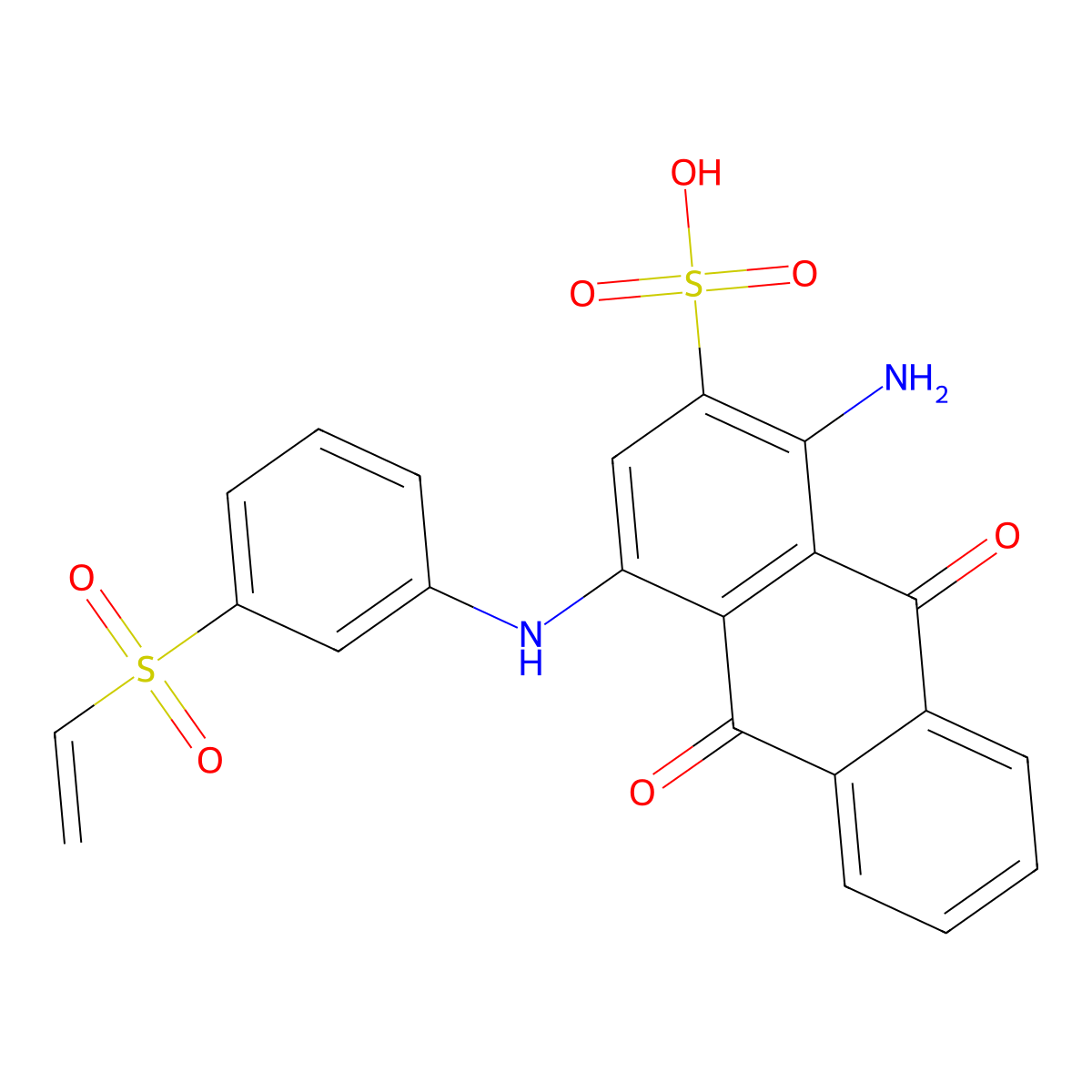 Uniblue A molecular structure, CAS 34293-80-6