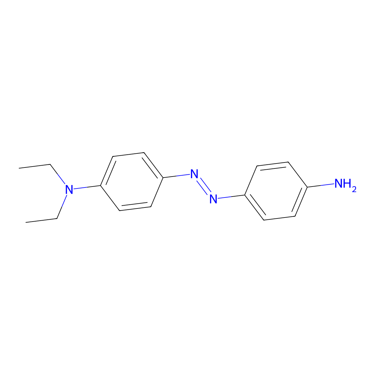 4-(4-N,N-Diethylaminophenylazo)aniline molecular structure, CAS 34295-45-9