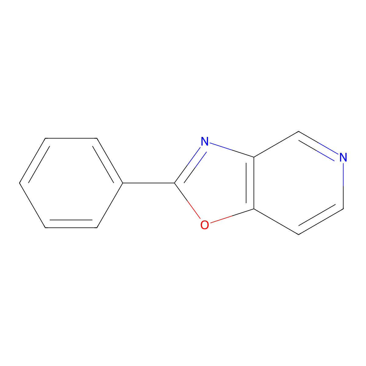 2-Phenyloxazolo[4,5-c]pyridine molecular structure, CAS 34297-84-2