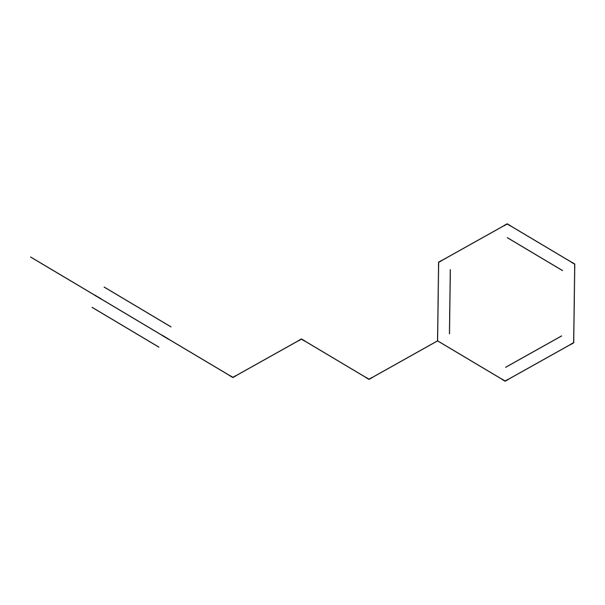 6-Phenyl-2-hexyne molecular structure, CAS 34298-75-4