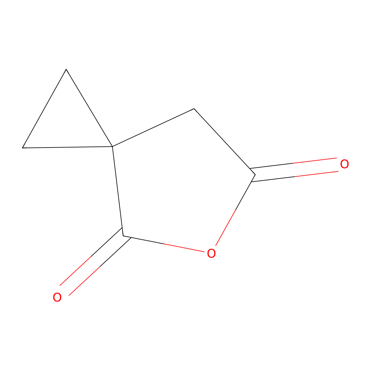5-Oxaspiro(2.4)heptane-4,6-dione molecular structure, CAS 34299-44-0