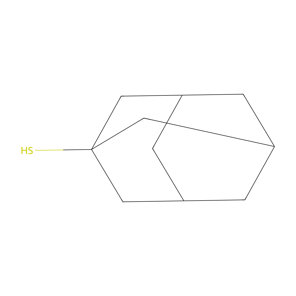 1-Adamantylthiol molecular structure, CAS 34301-54-7