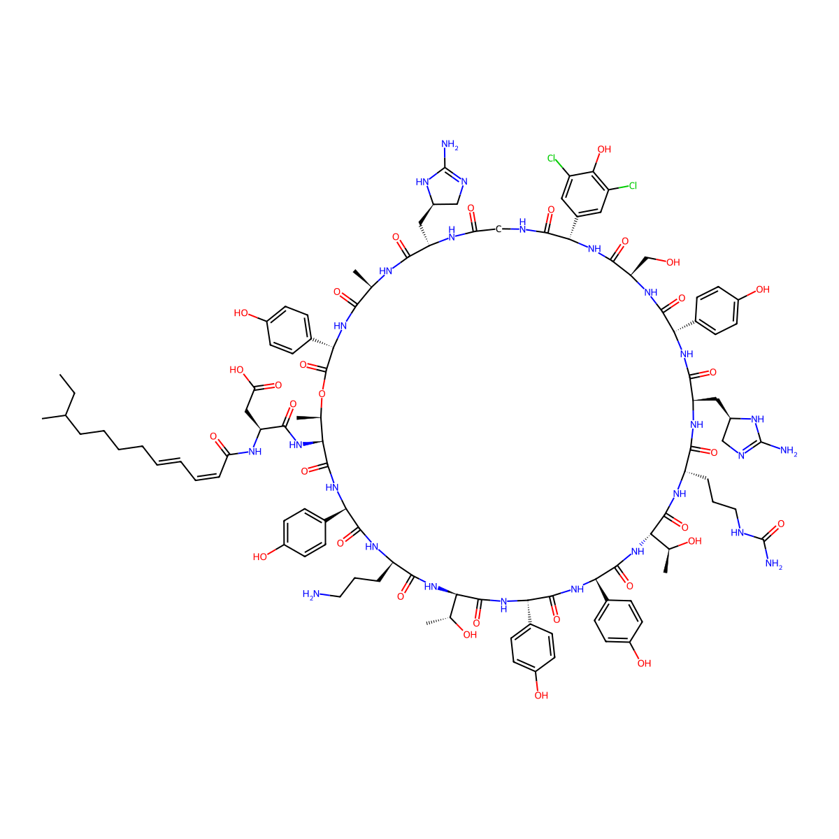 Enramycin B molecular structure, CAS 34304-21-7
