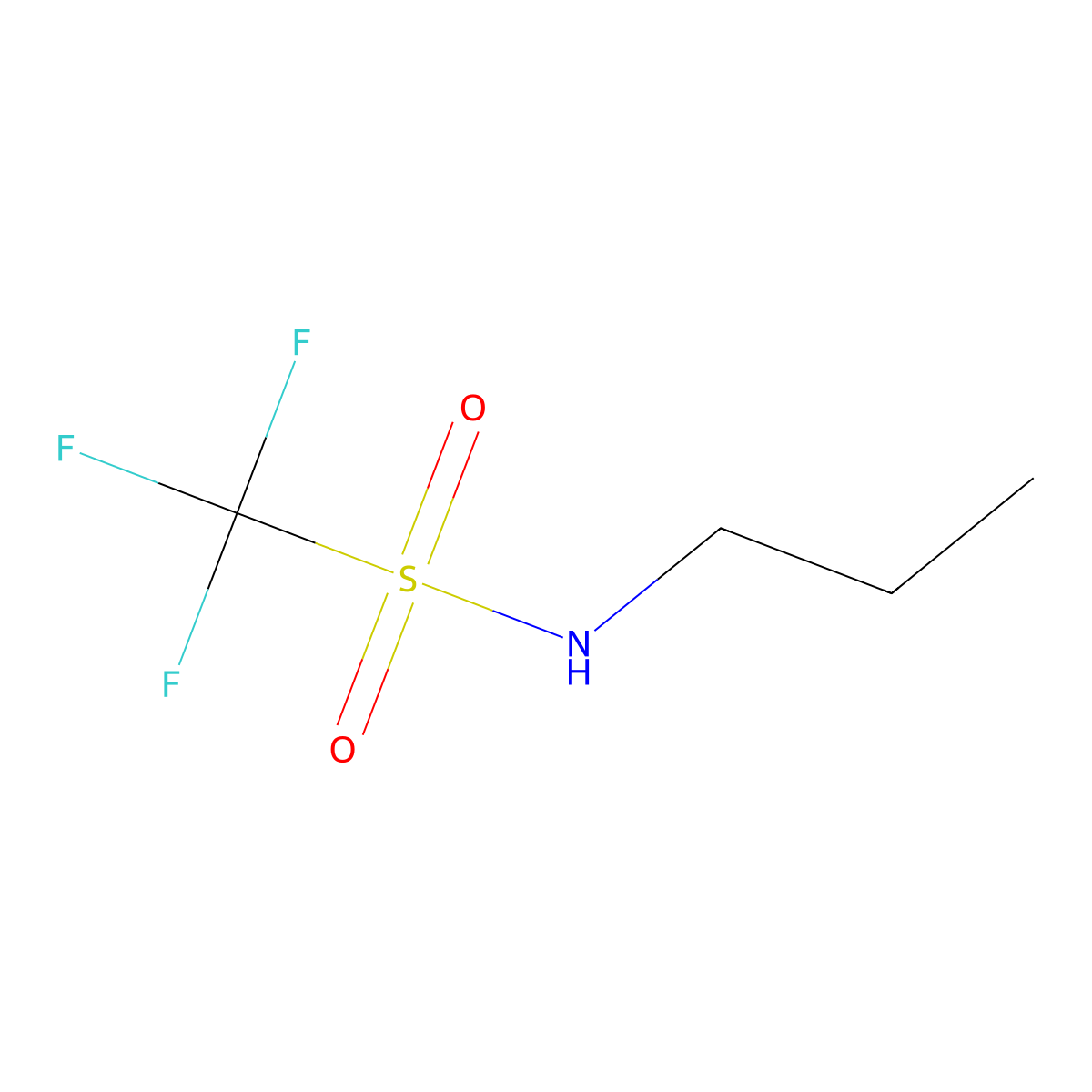 1,1,1-trifluoro-N-propylmethanesulfonamide molecular structure, CAS 34310-27-5
