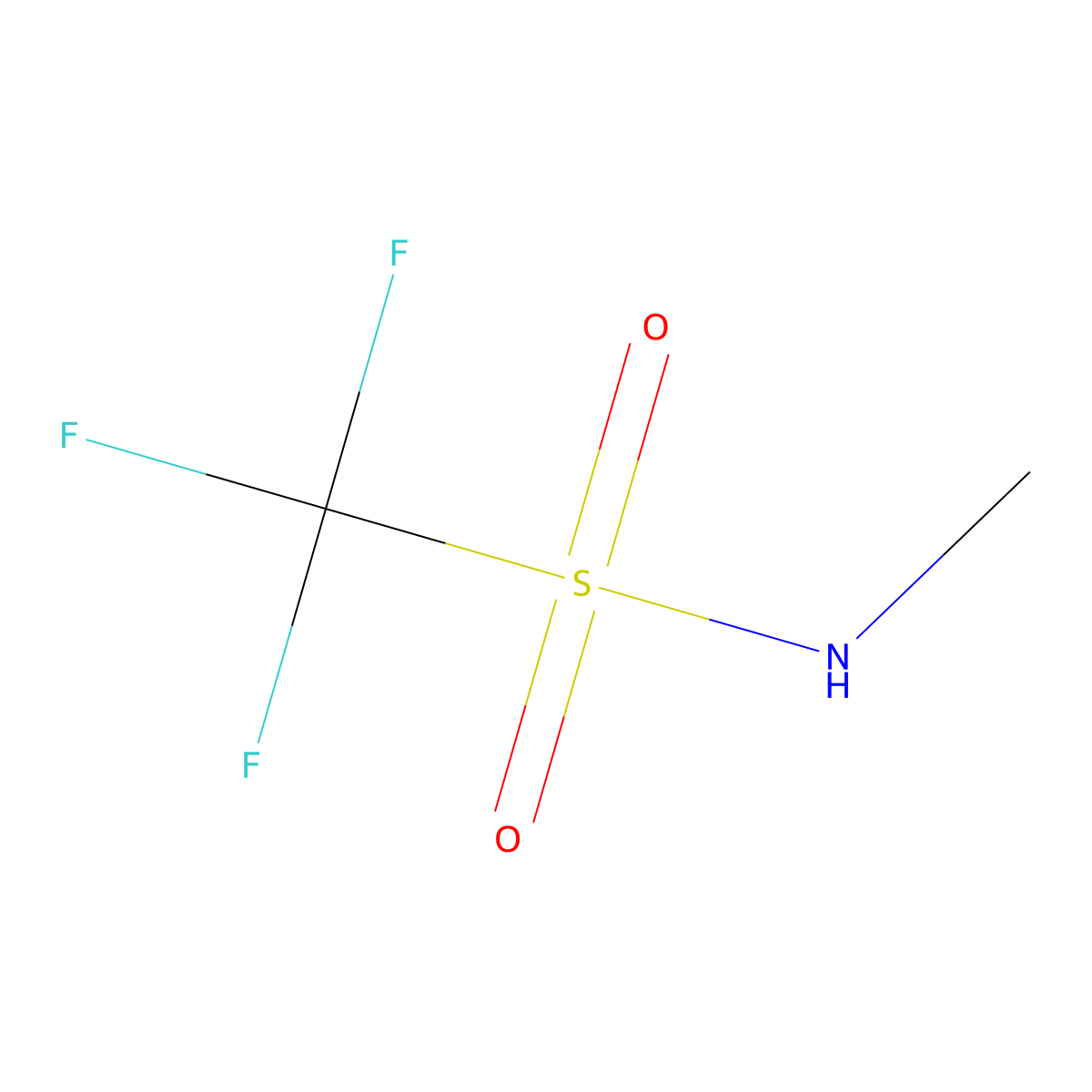 1,1,1-trifluoro-N-methyl-methanesulfonamide molecular structure, CAS 34310-29-7