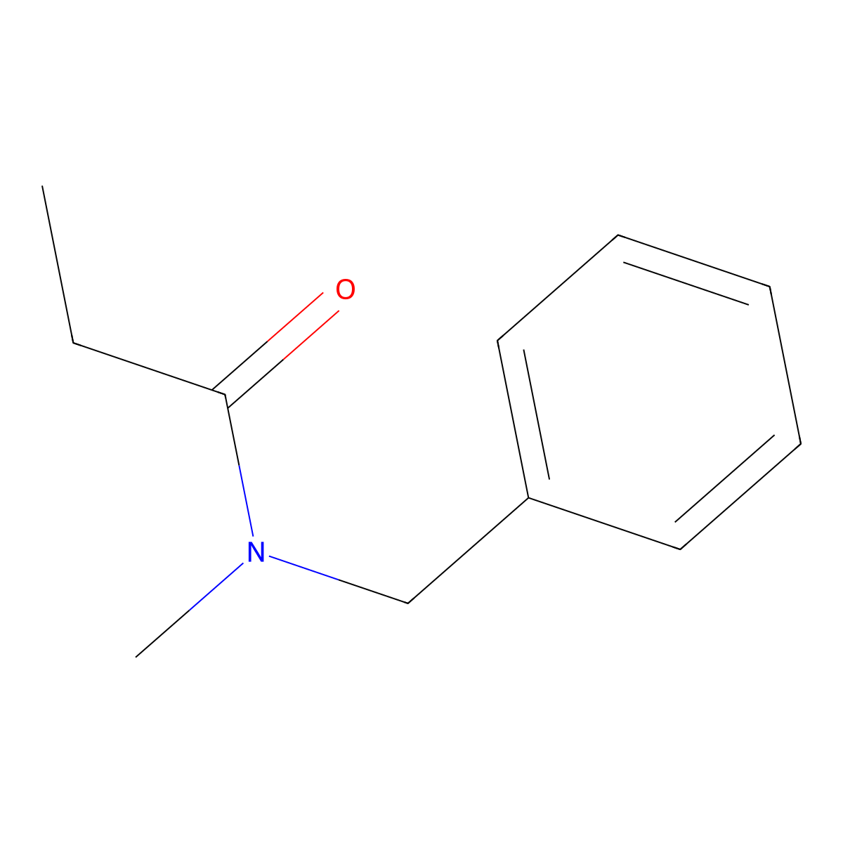 Propanamide, N-methyl-N-(phenylmethyl)- molecular structure, CAS 34317-21-0