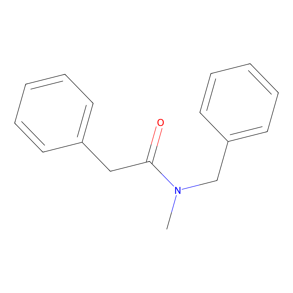 N-Benzyl-N-methyl-2-phenylacetamide molecular structure, CAS 34317-22-1