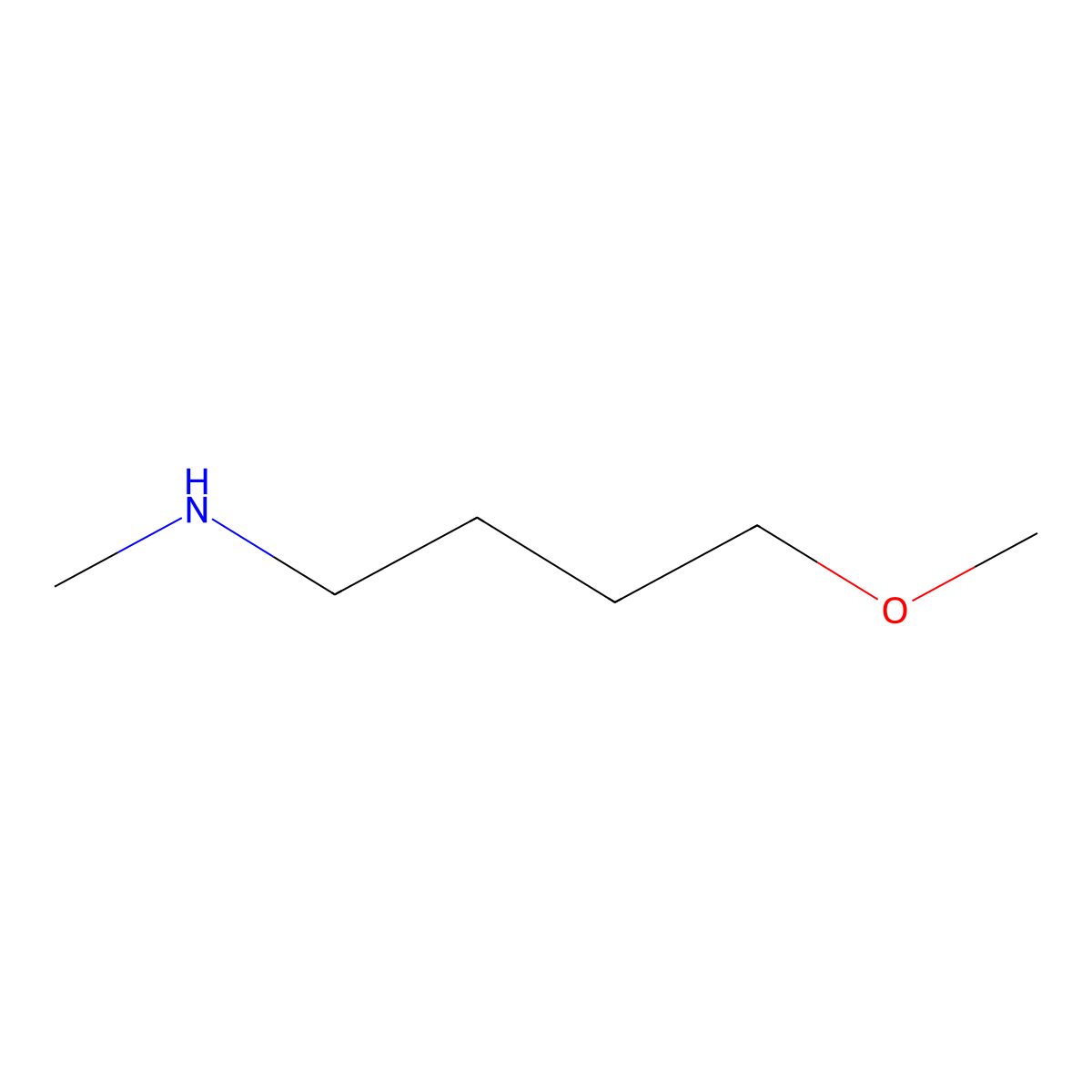 4-methoxy-N-methylbutan-1-amine molecular structure, CAS 34317-40-3