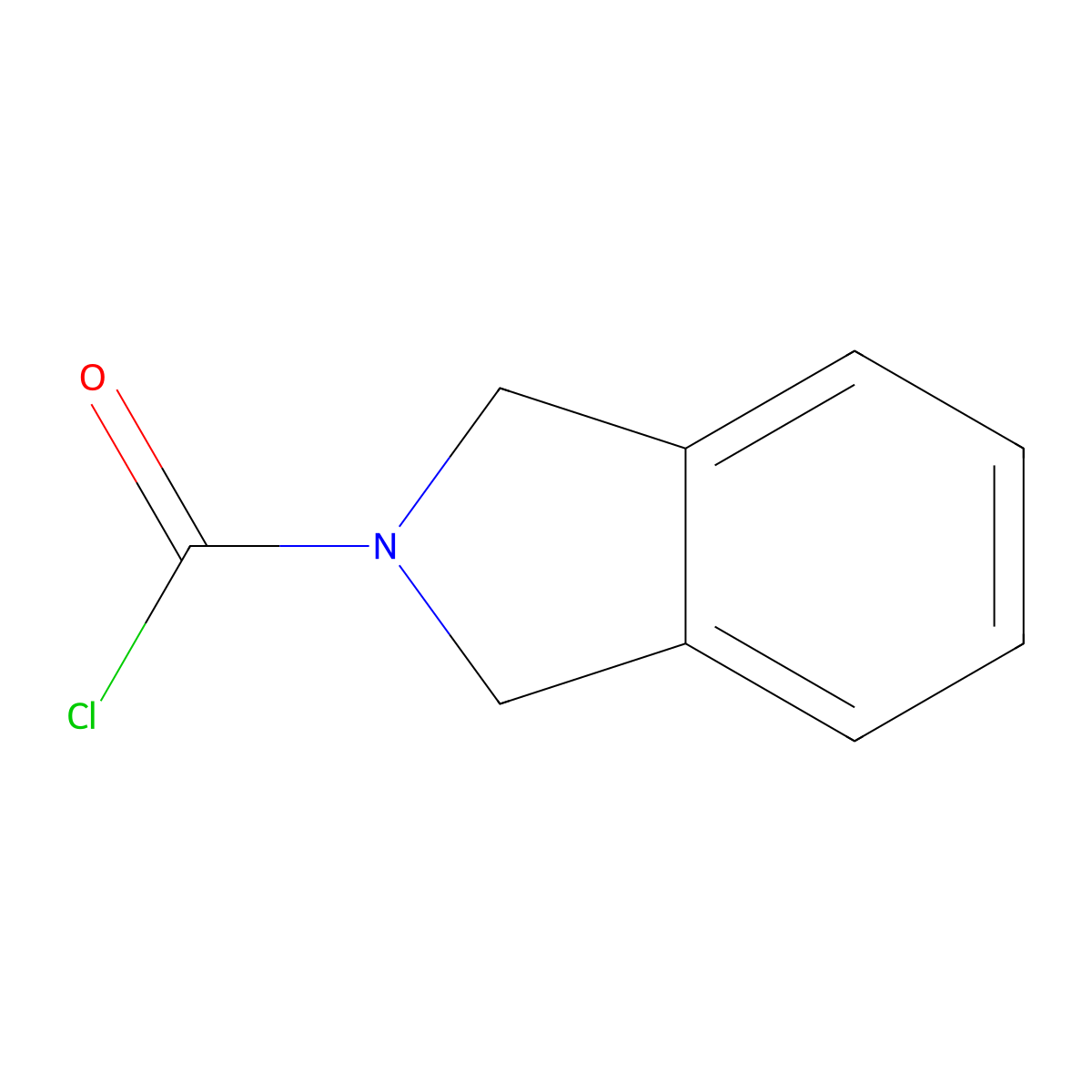 2,3-dihydro-1H-isoindole-2-carbonyl chloride molecular structure, CAS 3432-58-4