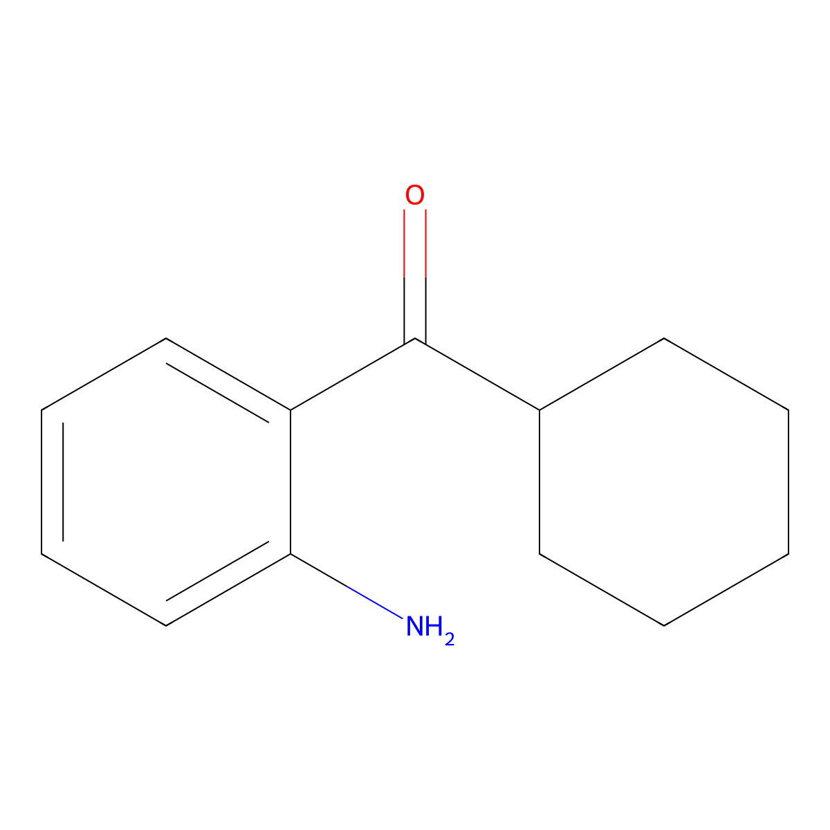 (2-Aminophenyl)(cyclohexyl)methanone molecular structure, CAS 3432-87-9