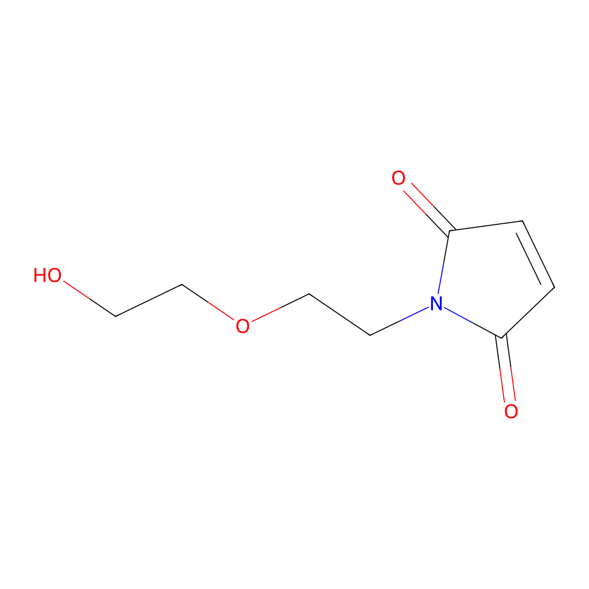 1-[2-(2-hydroxyethoxy)ethyl]-2,5-dihydro-1H-pyrrole-2,5-dione molecular structure, CAS 34321-81-8