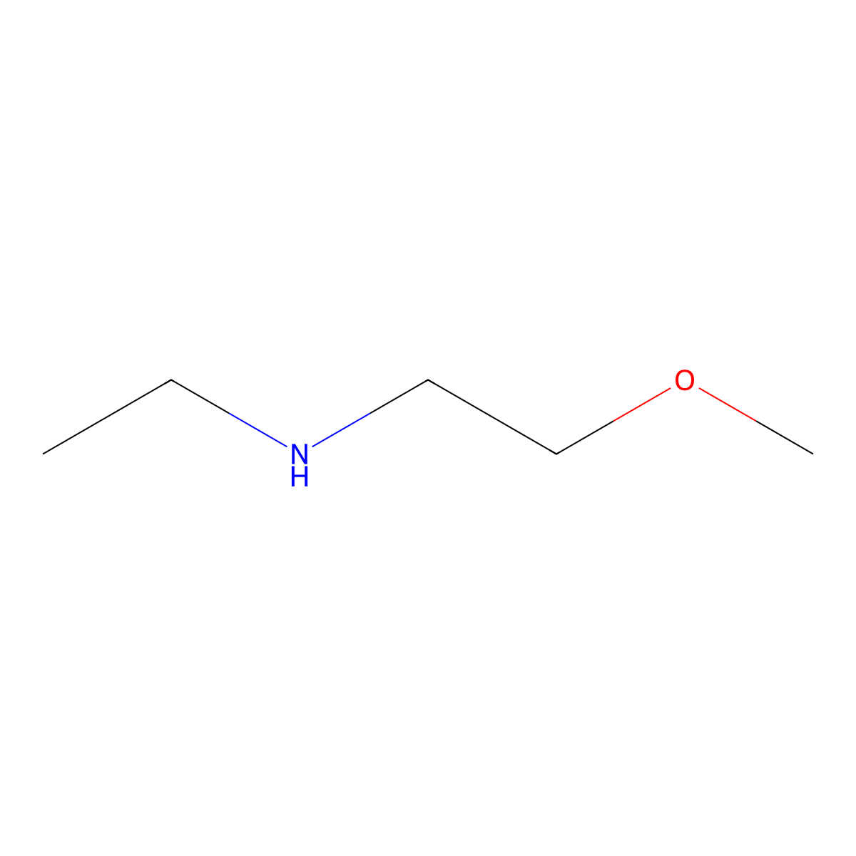 N-(2-Methoxyethyl)ethylamine molecular structure, CAS 34322-82-2