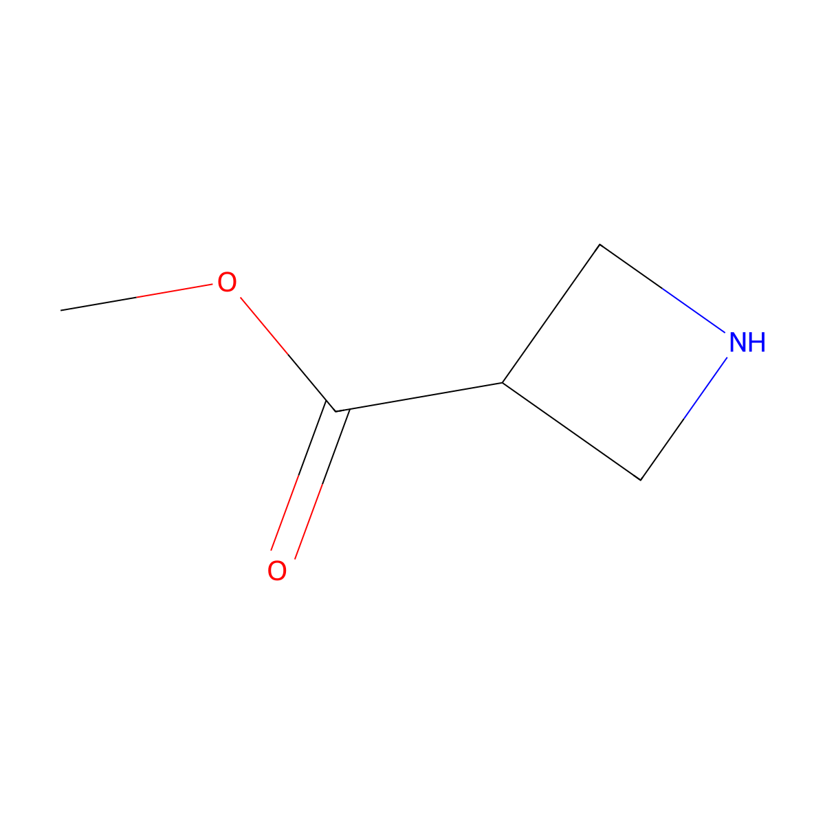 Methyl azetidine-3-carboxylate molecular structure, CAS 343238-58-4
