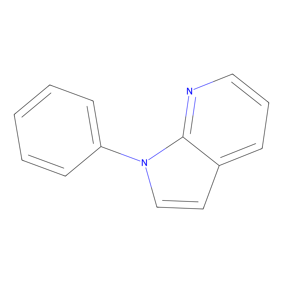 1-Phenyl-1h-pyrrolo[2,3-b]pyridine molecular structure, CAS 343238-82-4