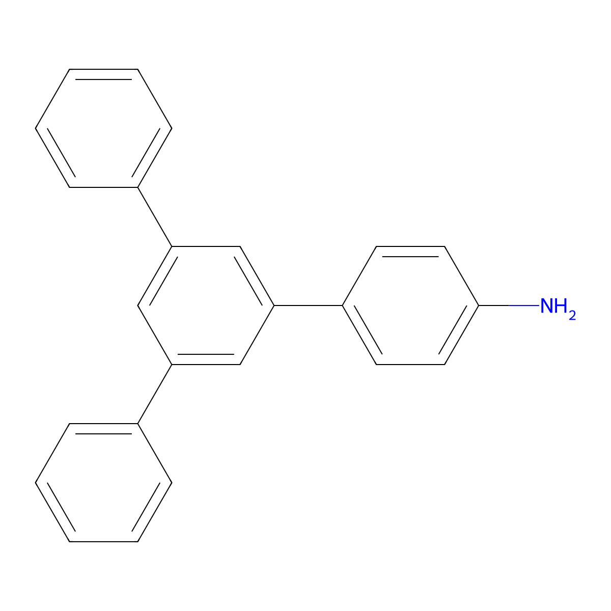 5'-Phenyl-[1,1':3',1''-terphenyl]-4-amine molecular structure, CAS 343239-58-7
