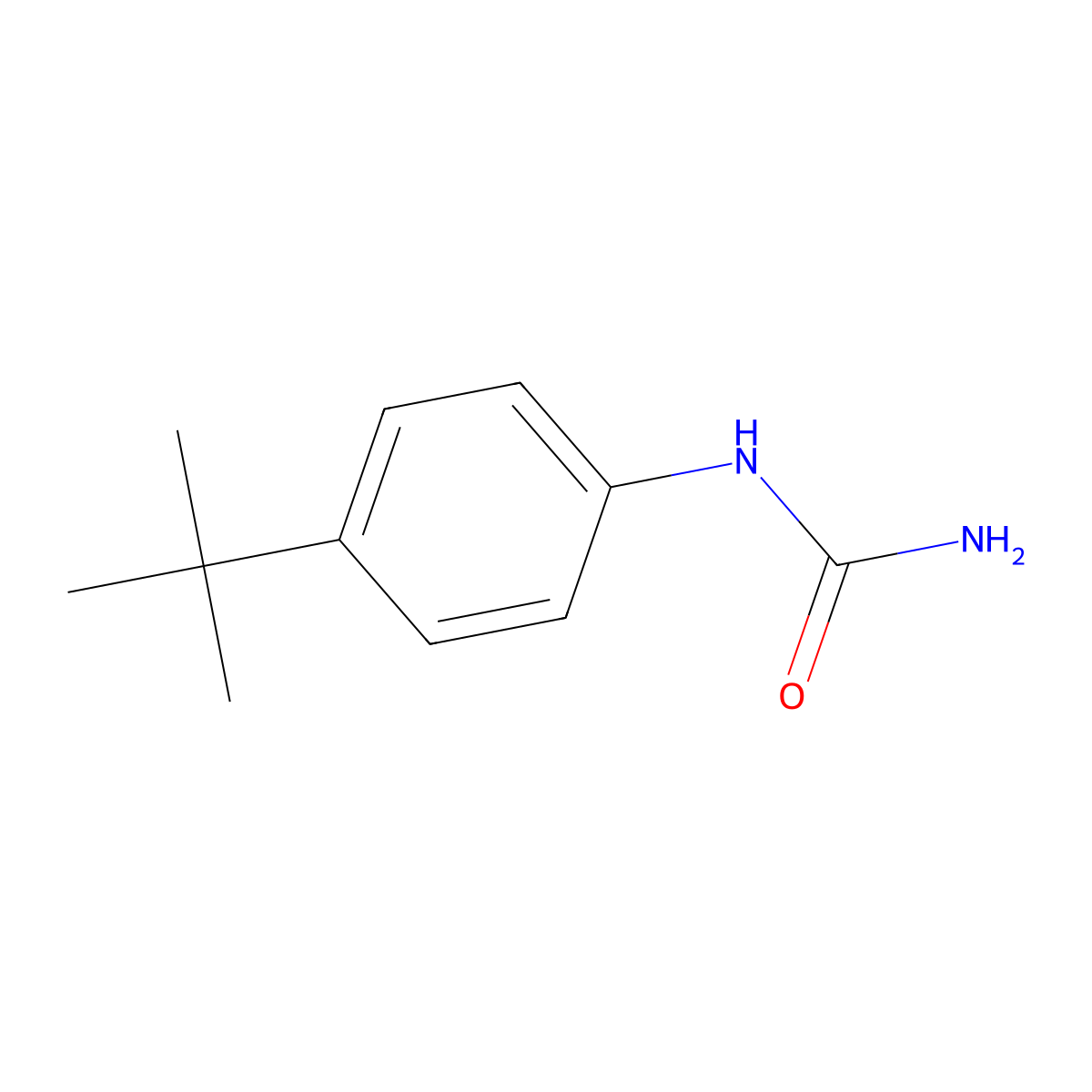 (4-Tert-butylphenyl)urea molecular structure, CAS 343247-59-6