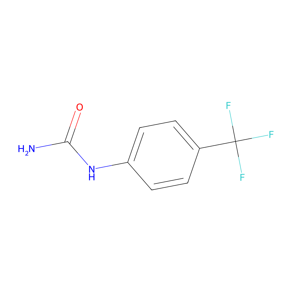 [4-(Trifluoromethyl)phenyl]urea molecular structure, CAS 343247-65-4