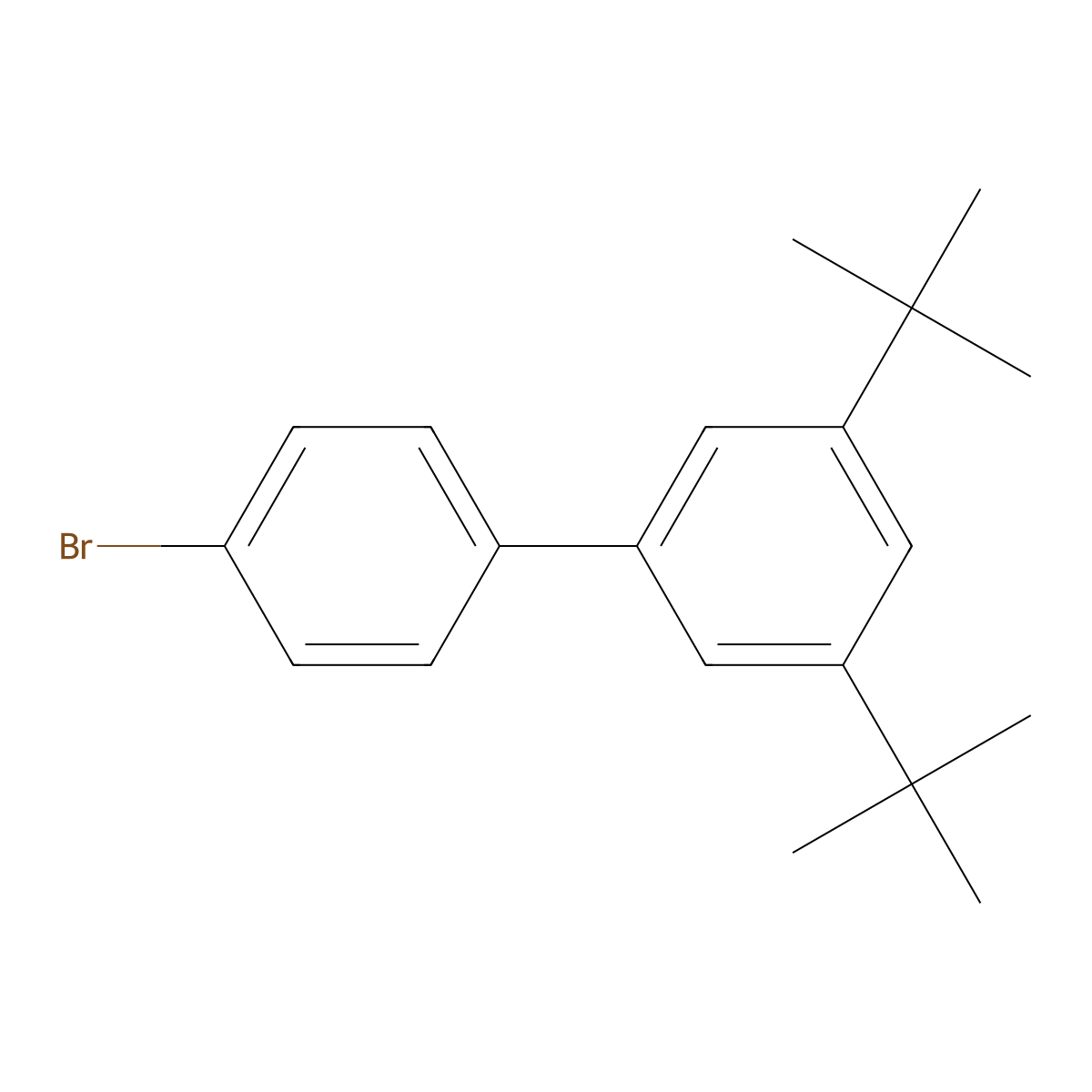 4'-Bromo-3,5-di-tert-butyl-1,1'-biphenyl molecular structure, CAS 343254-68-2