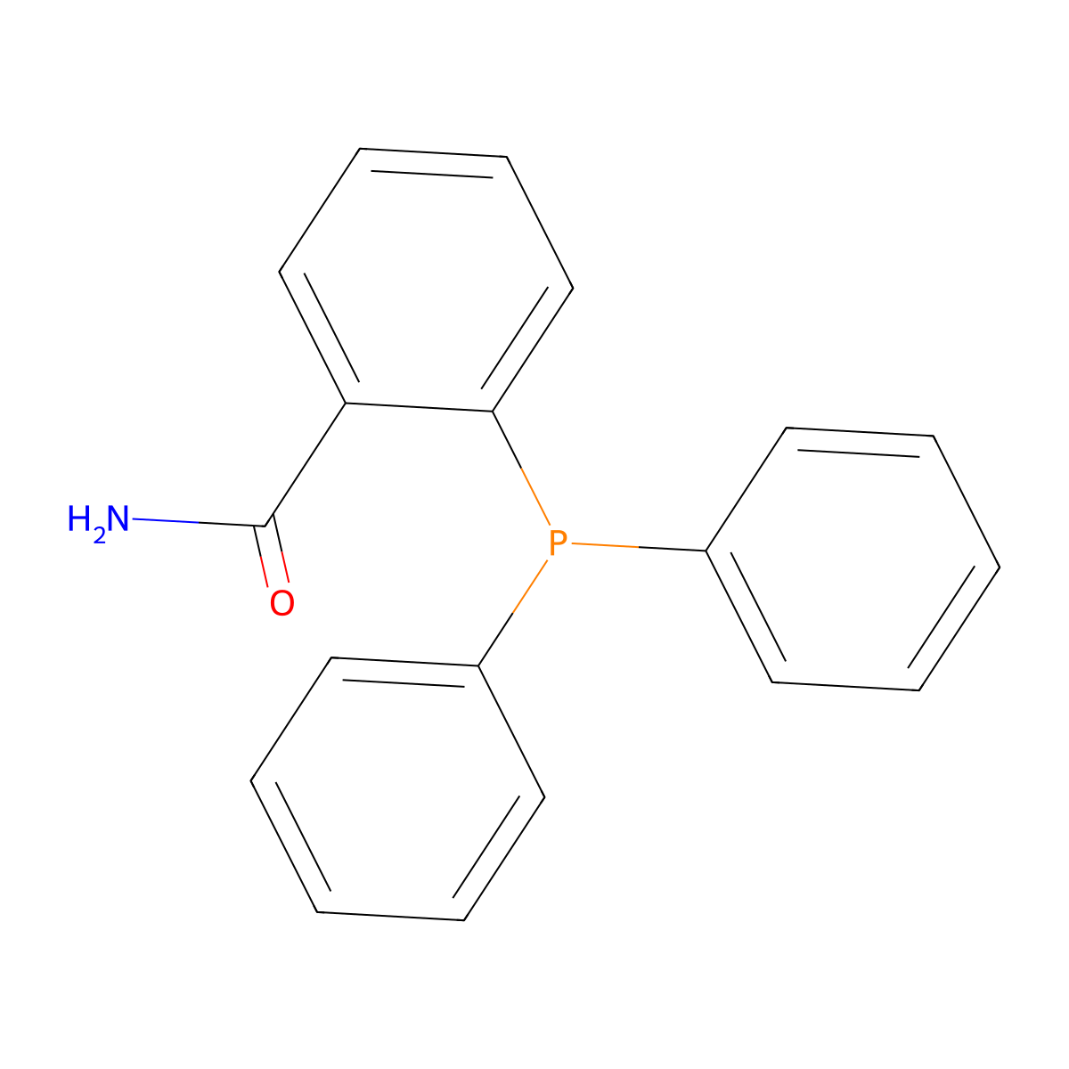 2-(Diphenylphosphanyl)benzamide molecular structure, CAS 343254-74-0