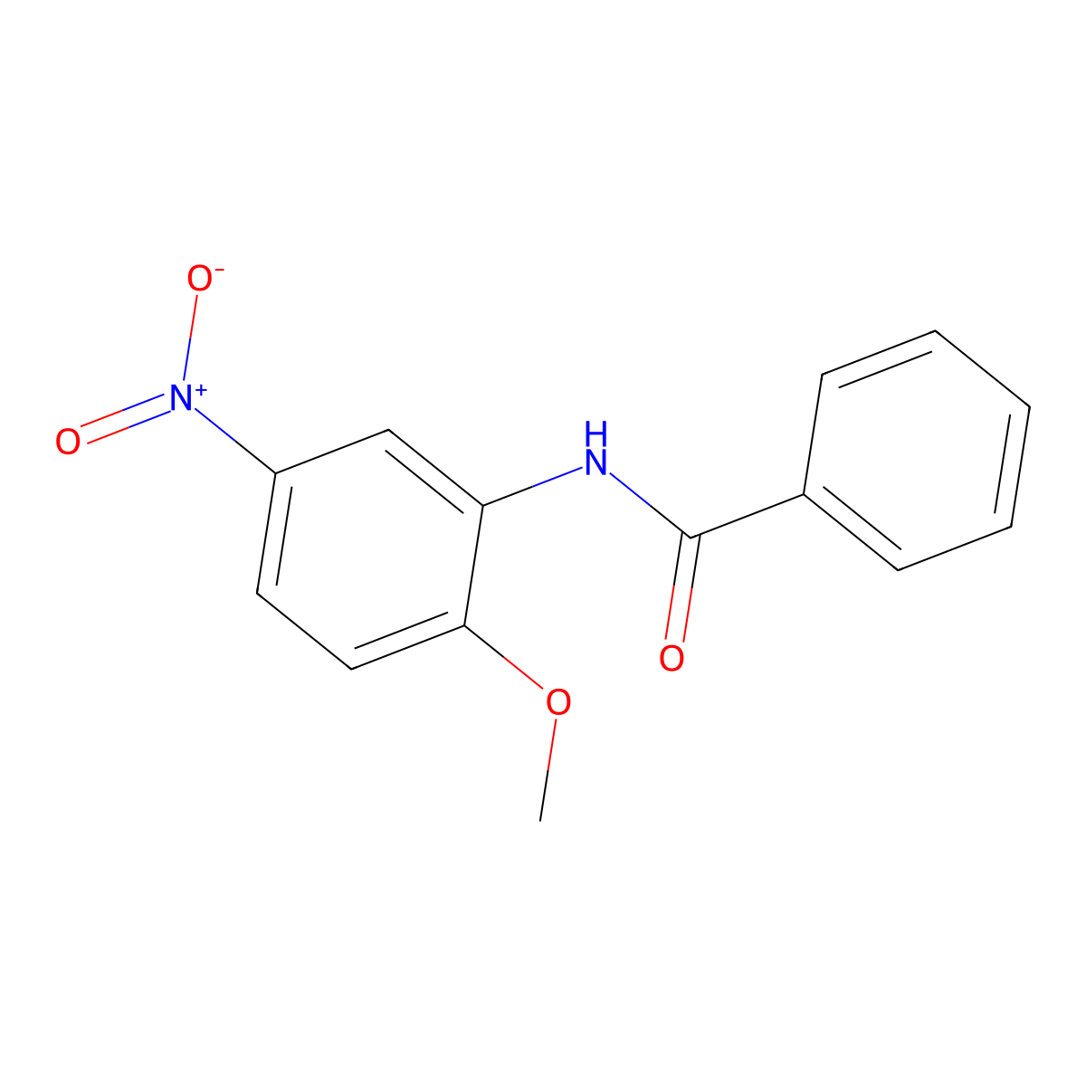 N-(2-methoxy-5-nitrophenyl)benzamide molecular structure, CAS 34326-53-9