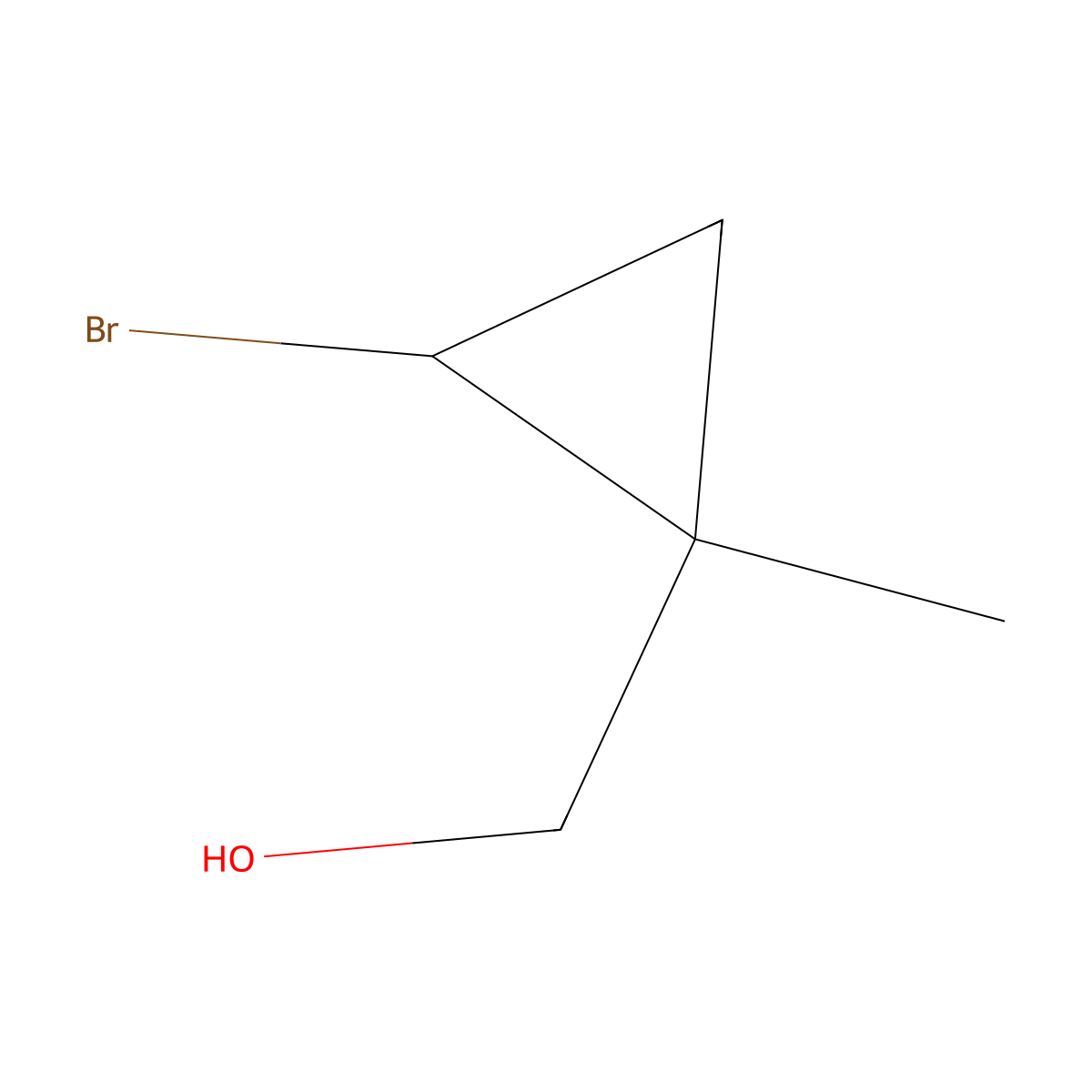 (2-Bromo-1-methylcyclopropyl)methanol molecular structure, CAS 343267-94-7
