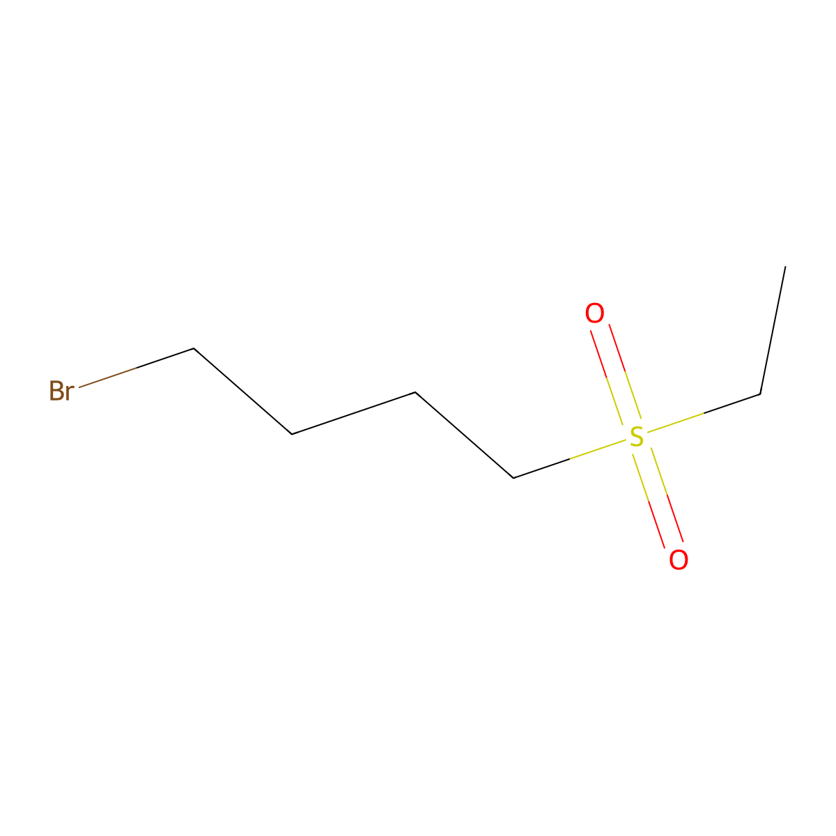 1-Bromo-4-(ethanesulfonyl)butane molecular structure, CAS 343269-12-5