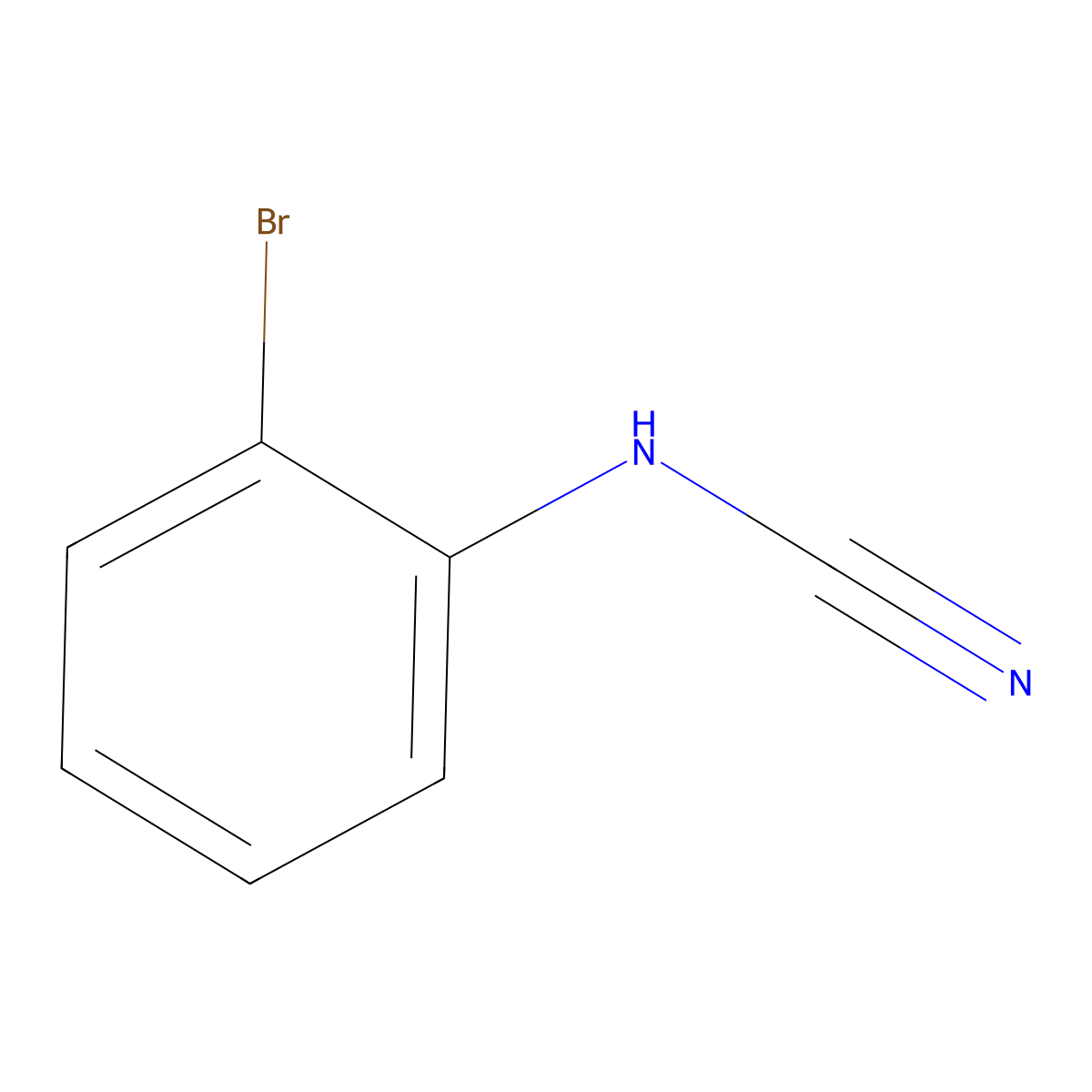 N-(2-Bromophenyl)cyanamide molecular structure, CAS 343269-59-0