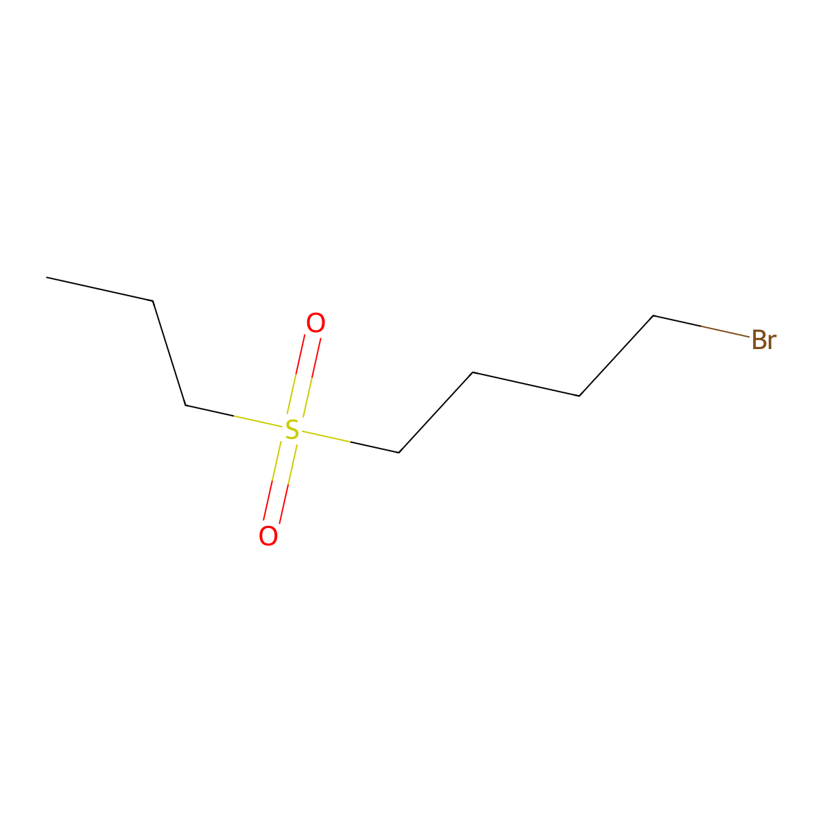 1-Bromo-4-(propane-1-sulfonyl)butane molecular structure, CAS 343270-15-5