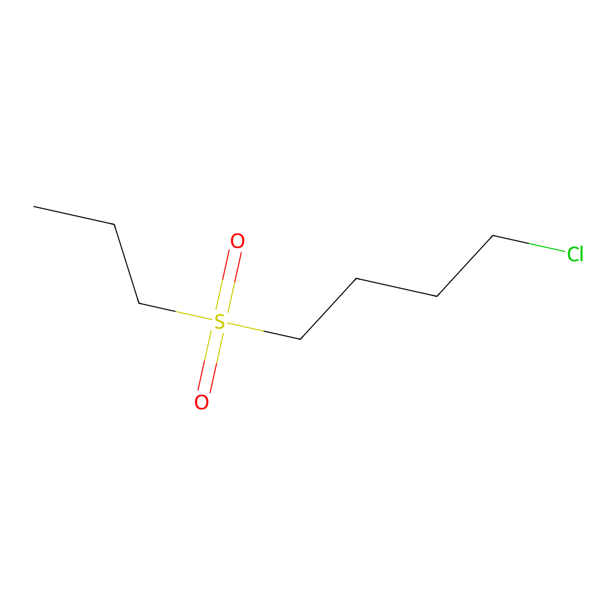 1-Chloro-4-(propylsulfonyl)butane molecular structure, CAS 343270-16-6