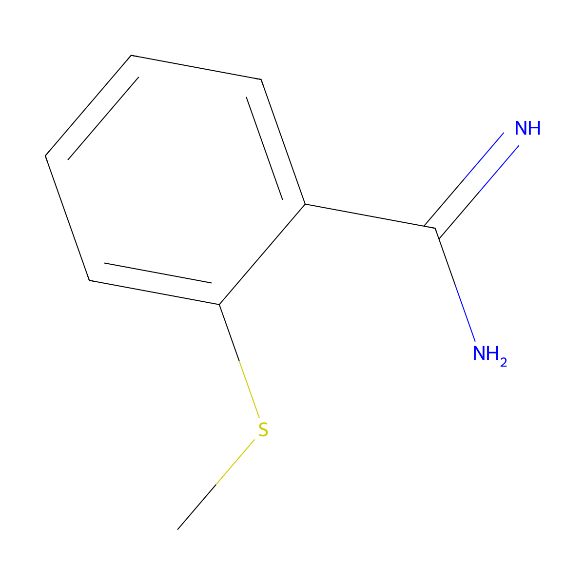 2-(Methylthio)benzimidamide molecular structure, CAS 343270-75-7