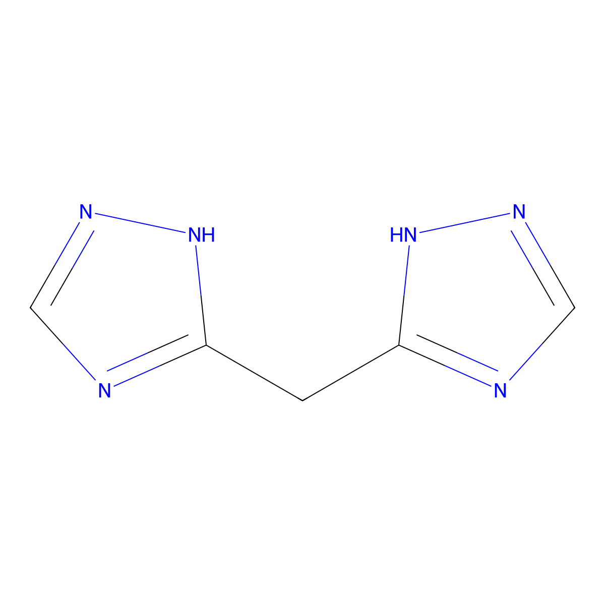 Di(4H-1,2,4-triazol-3-yl)methane molecular structure, CAS 343270-90-6