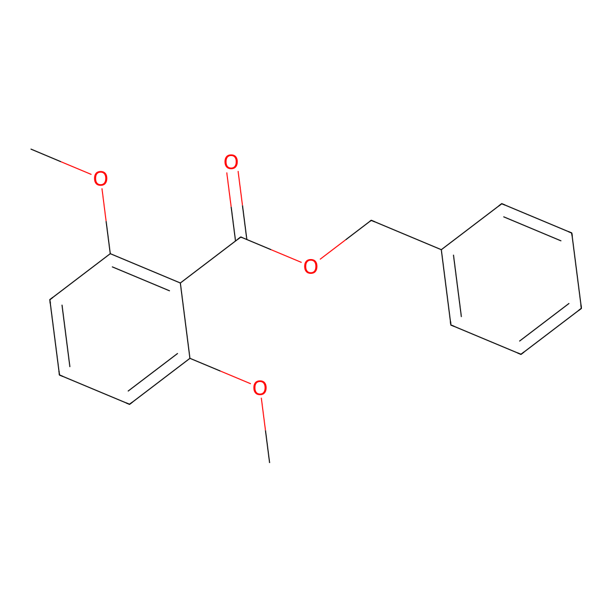 Benzyl 2,6-Dimethoxybenzoate molecular structure, CAS 34328-54-6