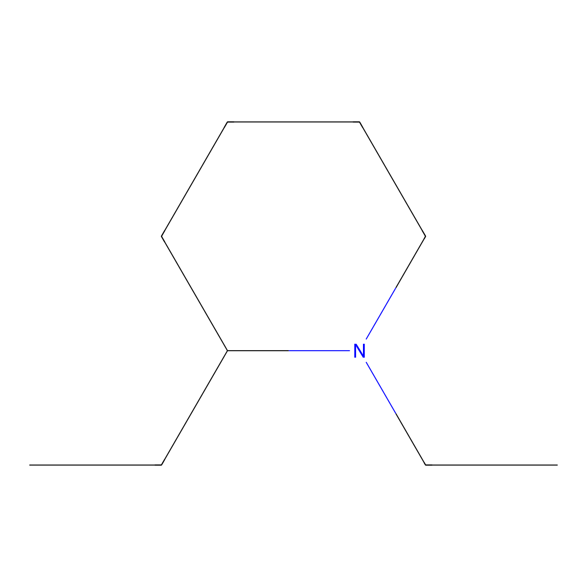 1,2-Diethylpiperidine molecular structure, CAS 3433-41-8