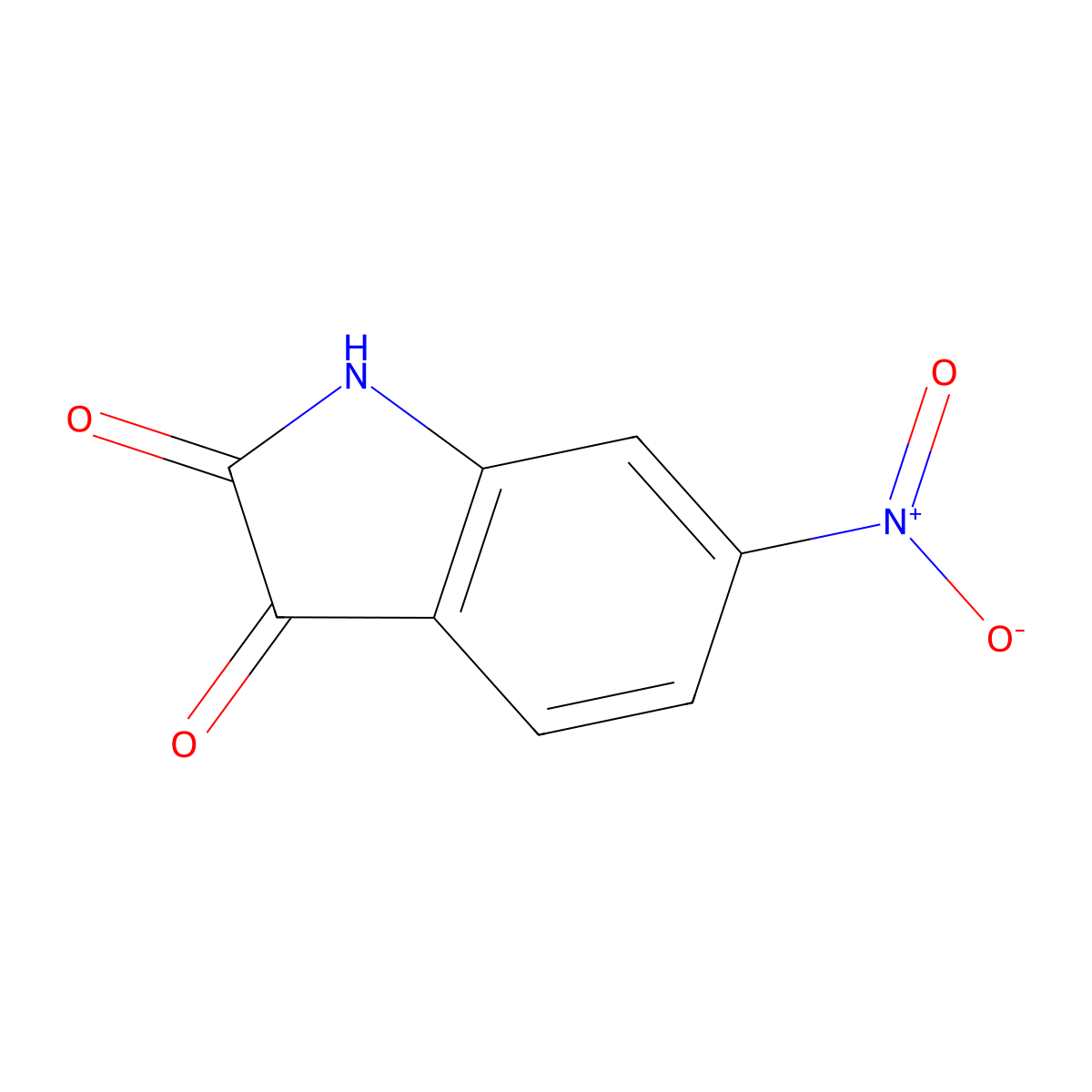 6-Nitroisatin molecular structure, CAS 3433-54-3