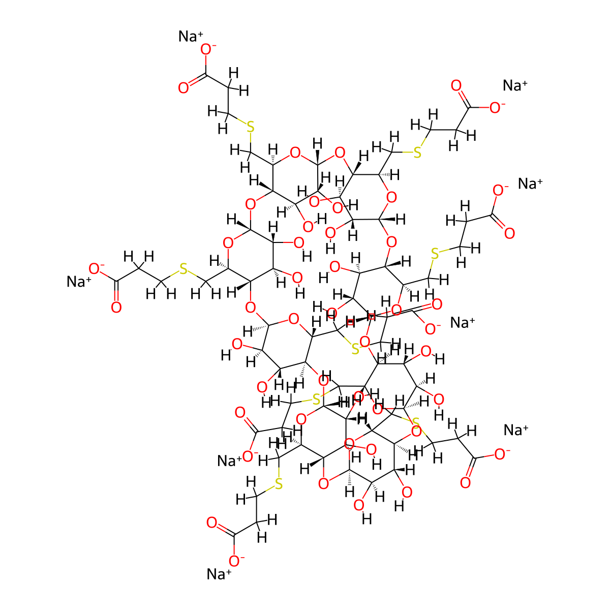 Sugammadex Sodium molecular structure, CAS 343306-79-6