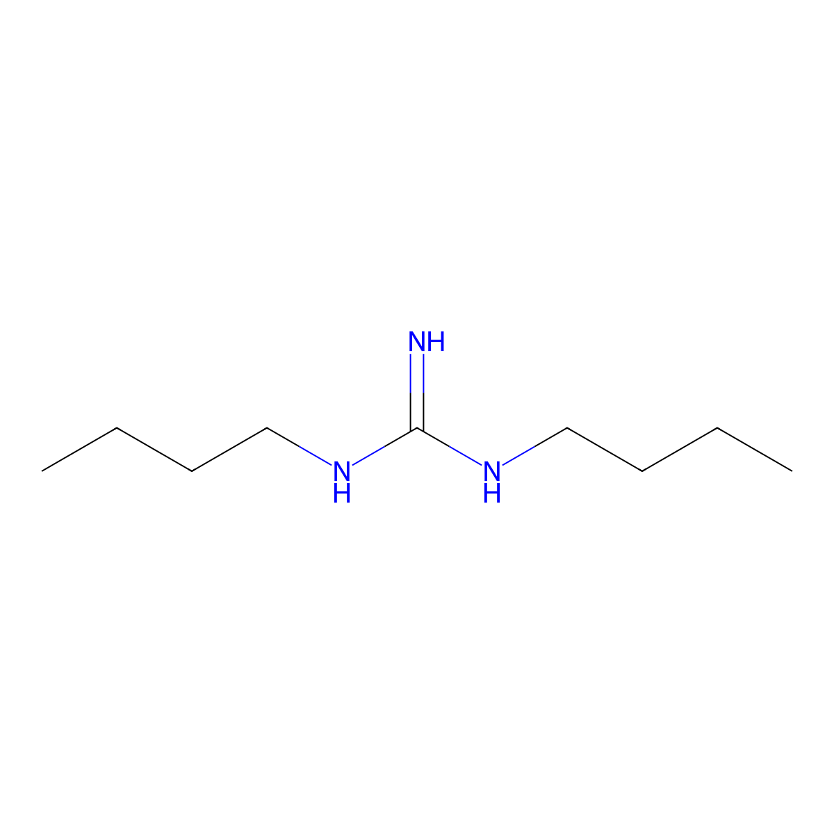 N,N''-Dibutylguanidine molecular structure, CAS 34331-58-3