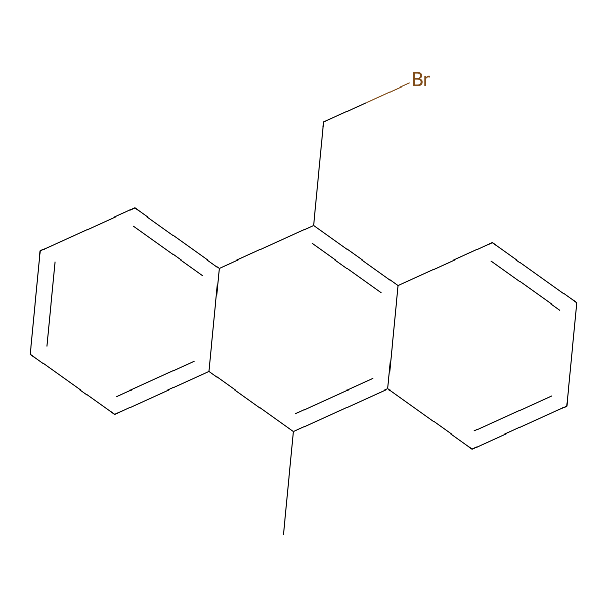 Anthracene, 9-(bromomethyl)-10-methyl- molecular structure, CAS 34331-95-8