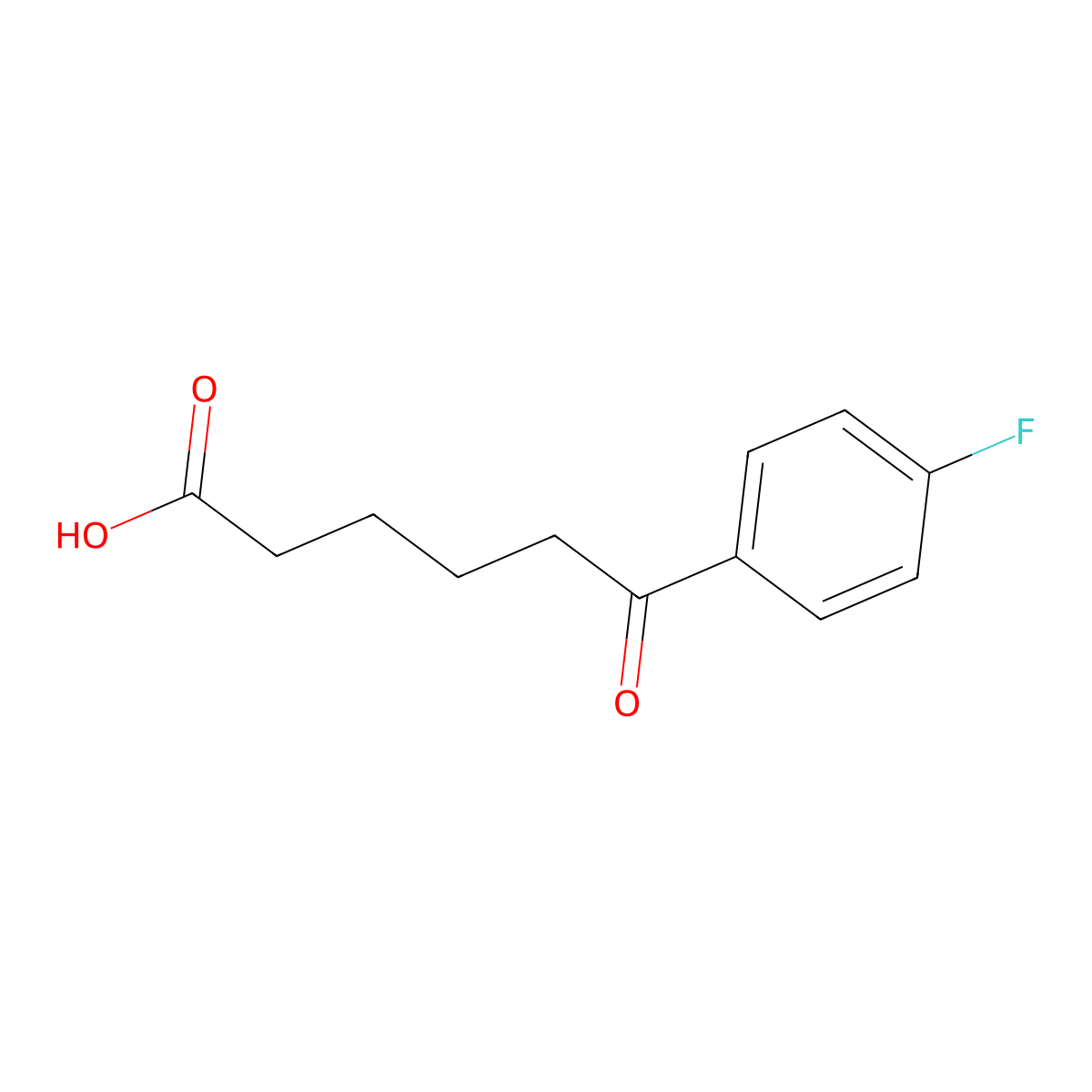 6-(4-Fluorophenyl)-6-oxohexanoic acid molecular structure, CAS 343319-07-3