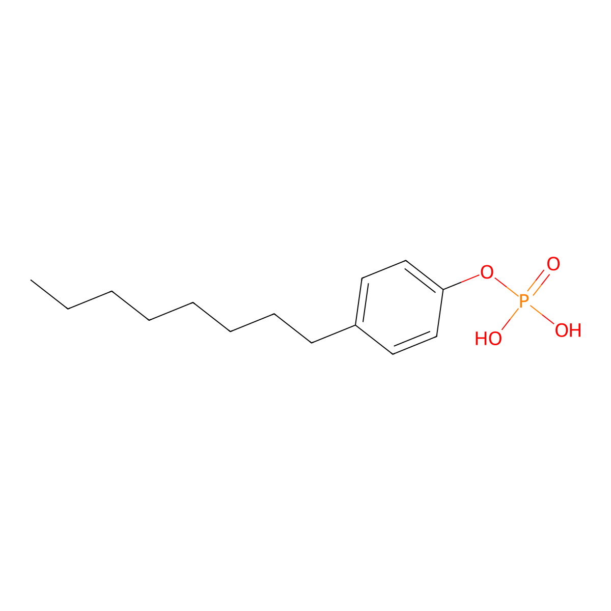 Phenol, octyl-, 1-(dihydrogen phosphate) molecular structure, CAS 34332-94-0