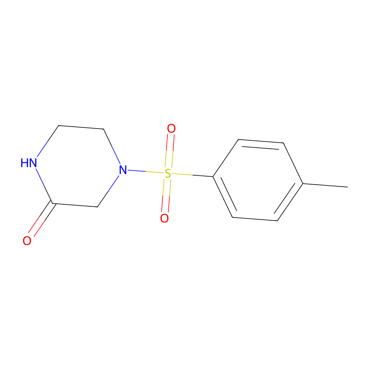4-Tosylpiperazin-2-one molecular structure, CAS 343323-86-4