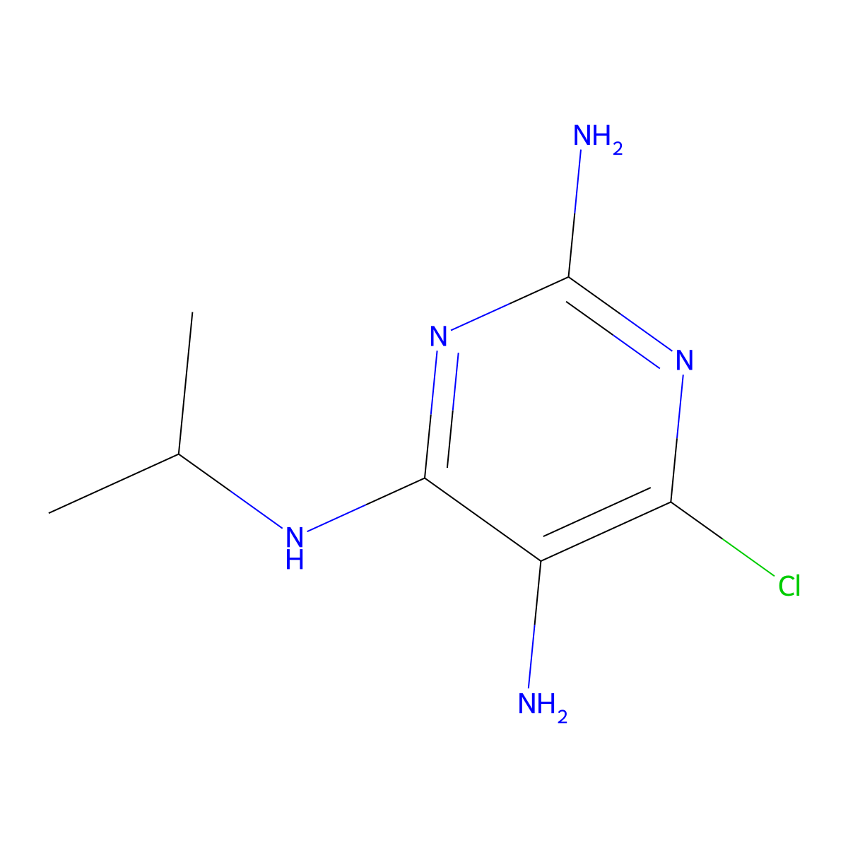 6-chloro-N4-(propan-2-yl)pyrimidine-2,4,5-triamine molecular structure, CAS 343327-12-8