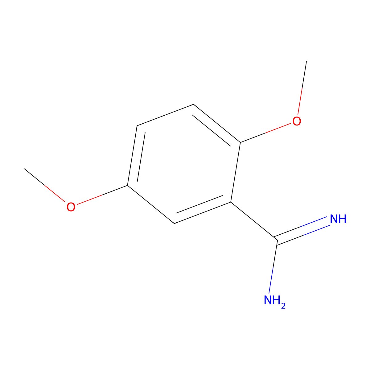 2,5-Dimethoxybenzamidine molecular structure, CAS 343331-69-1