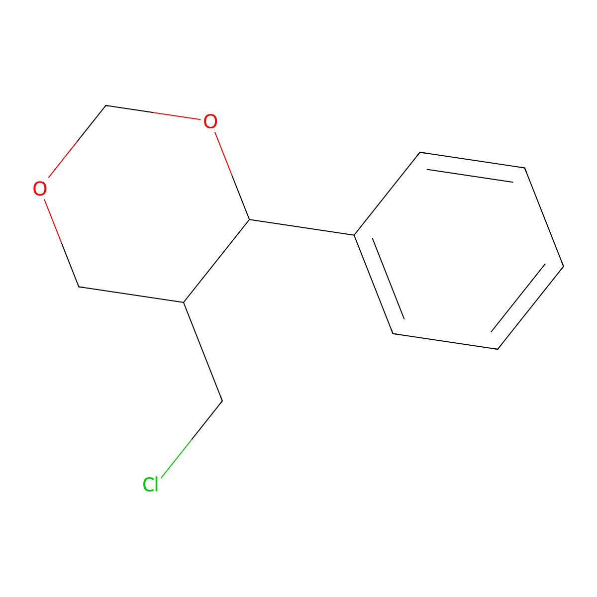5-(Chloromethyl)-4-phenyl-1,3-dioxane molecular structure, CAS 343334-84-9