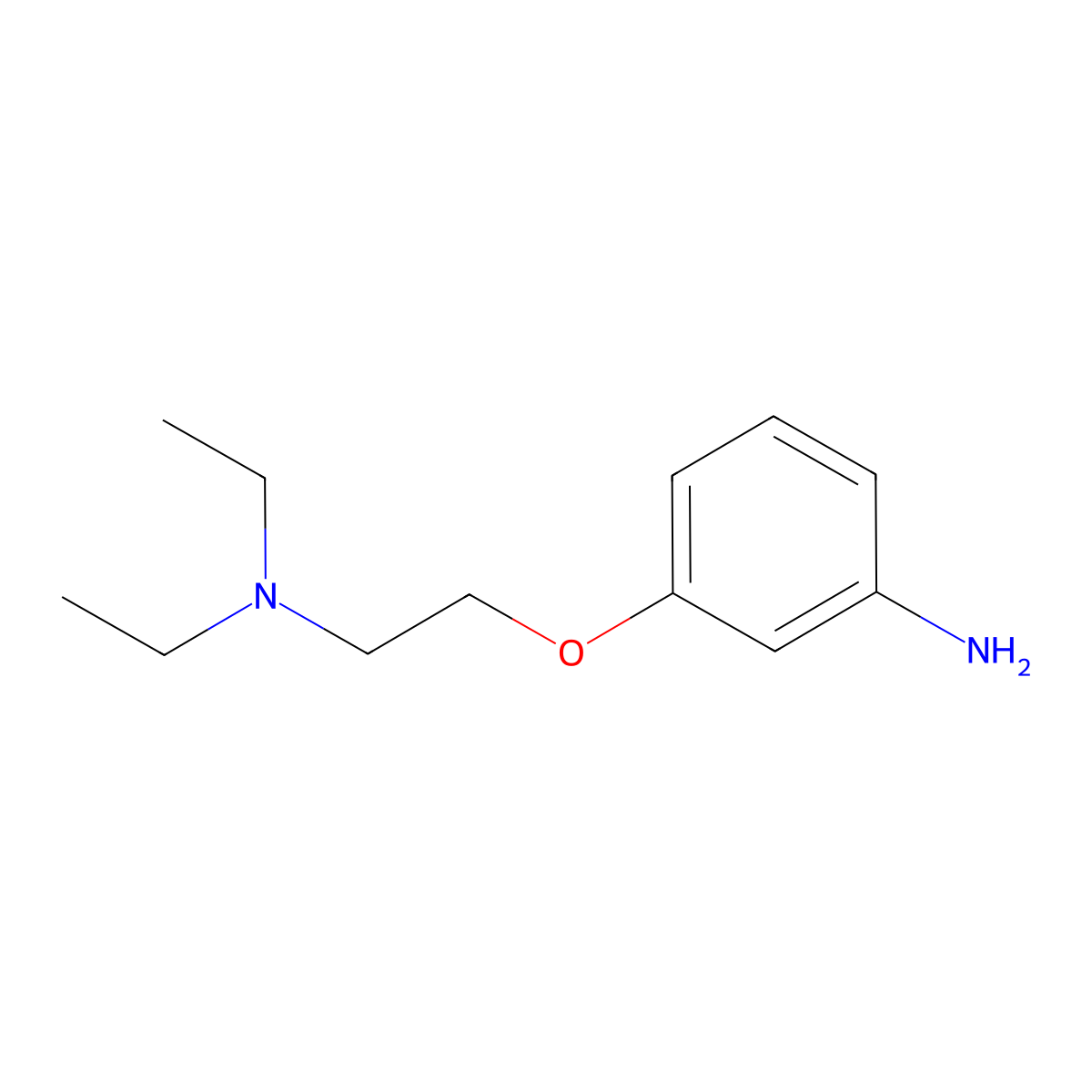 3-[2-(Diethylamino)ethoxy]aniline molecular structure, CAS 34334-19-5