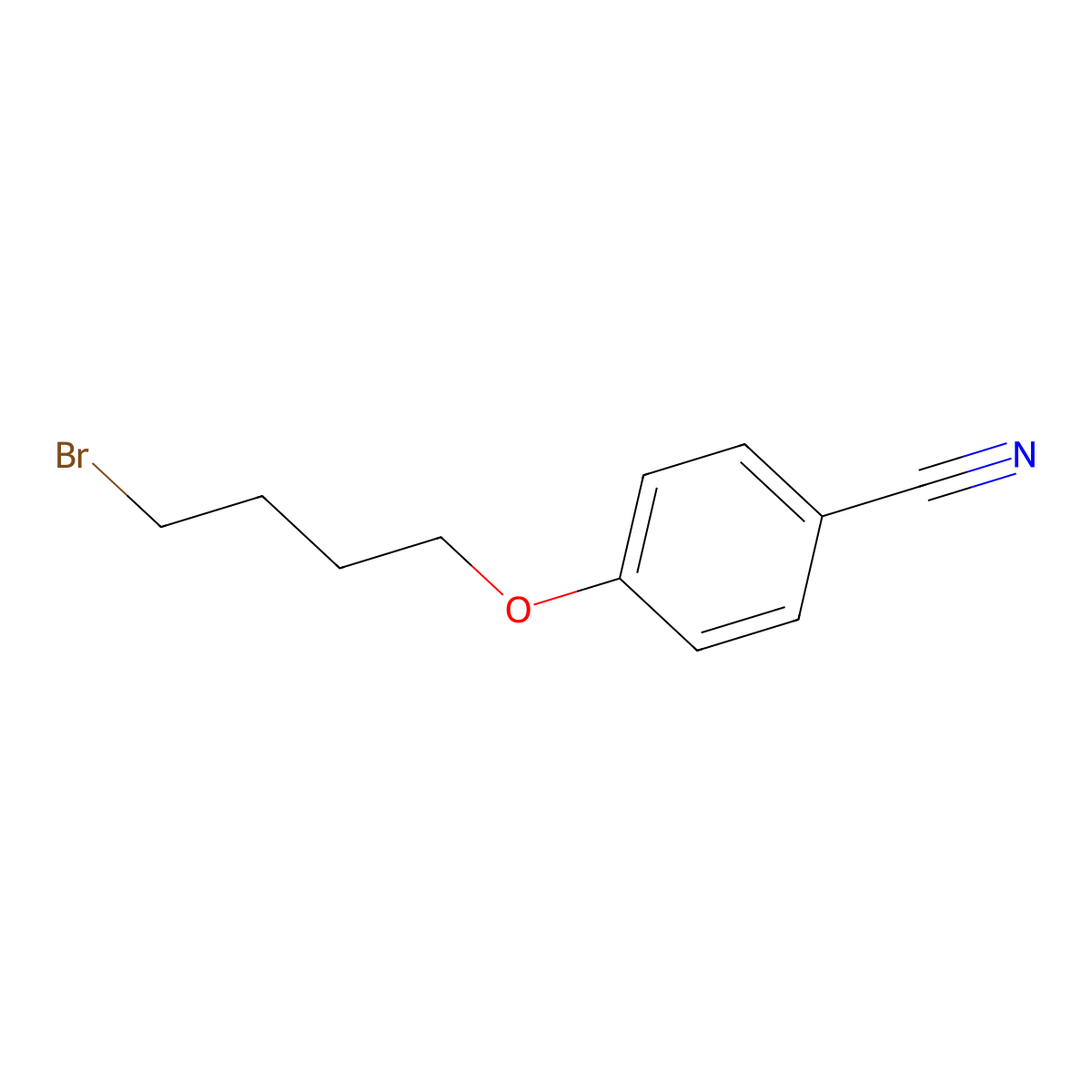 4-(4-Bromobutoxy)benzonitrile molecular structure, CAS 34334-24-2